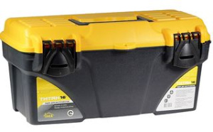 Ящик для инструментов ТИТАН 16" черный с желтым, пласт. (1/4)