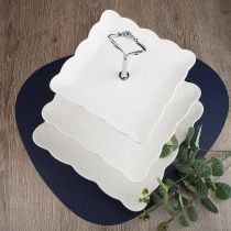 Блюдо 3-х ярусное 25*25/20*20/15*15см, h36см "Маршмеллоу" п/у  (фрф) (1/12)