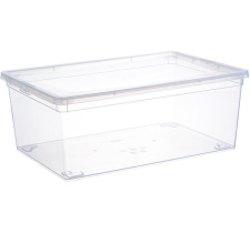 Ящик 10л 370*250*140мм Прозрачный пласт.(1/8)