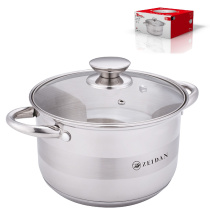 Кастрюля 4,0л, ст/кр., 5-ти степов.капсул.индукц.дно, п/у, (нжс) (1/6)