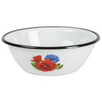 Миска 0,8л б/дек (белая) эмаль(20)