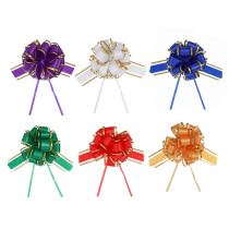 Бант - шар, диаметр 10,5 см (3,2x80 см), PP, 6 цв, арт 1 (12/12)