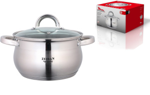 Кастрюля 5,1л,ст/кр., 5-ти слойн.капсул.дно, п/у (нжс) (6)