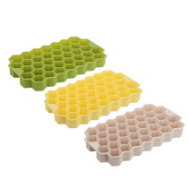 Форма для льда силиконовая "Соты" 37ячеек 20*12см 3цв. (1/12)