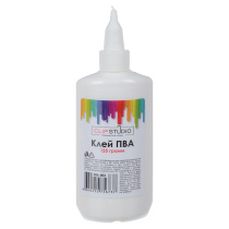 Клей ПВА, флакон 125 грамм ClipStudio (10/100)