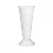 Ваза для цветов п/срезку d=210мм h=440мм (бел) пласт (1/5)