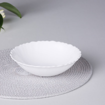 Салатник 16,5см 400мл опаловое стекло, MILLIMI Бьянко Плюс (6/36)