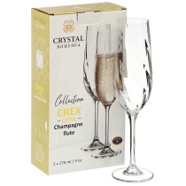 Набор бокалов 2пр 270мл "CREX OPTIC" для шампанского (1/12)