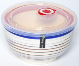 Салатник 140мм 750мл аэрография ЛАЗУРНЫЙ ДЕНЬ с/кр (кер) (6/36)