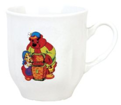 Кружка 210мл "Девочка и медведь" (керам.) (12/48)