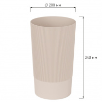 Ваза под срезку "Версаль" Д200мм, В340мм (бежевый) (уп.8)