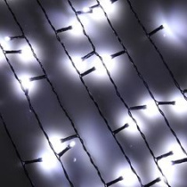 Гирлянда электр. Бахрома 3*0,7м, 96LED пост.свеч., 8 реж, 220В СНОУ БУМ (1/100)