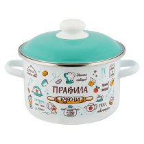 Кастрюля 3,0л Appetite Правила кухни эмаль (1/6)