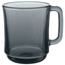 Кружка 310мл "Basilico" Grey (стекло) (12/12)