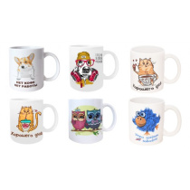 Кружка  350 мл "Животные" (кер.) (12/48)