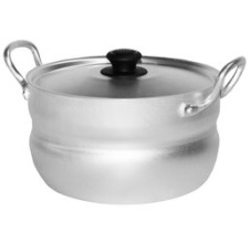 Кастрюля  4,5л мет/руч, мет/кр, сфер ТМ Калитва алюм.(12)