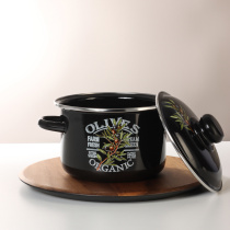 Кастрюля эмалированная 2л Ветка оливы (1/4)