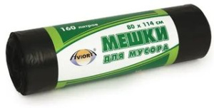 Мешки для мусора 160л, 80*114см "AVIORA",10шт в рулоне (1/15)