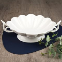 Салатник с ручками на ножке 30*21*10см "Маршмеллоу"  п/у (фрф) (1/8)