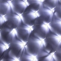 Гирлянда электр. Сетка, 144LED, 1,6x1,6м, белая, 8 режимов, прозрачный провод, 220В СНОУ БУМ (1/80)