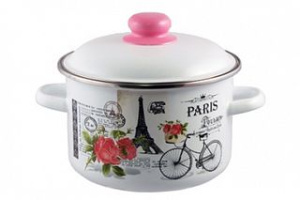 Кастрюля 3,0л Appetite Париж цил эмаль (1/6)
