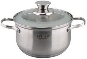 Кастрюля 5,1л матов. наруж..полир, тонир.ст/кр, 5-ти степовое капс дно п/у (нжс) (1/6)