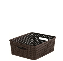 Корзина Curver My Style M,355x296x133мм,13л, с ручками, темно-коричневая(пласт.) С196888 (1/4)