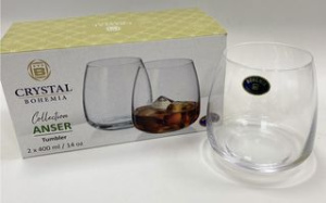 Набор стаканов 2пр 400мл ANSER для виски (1/24)