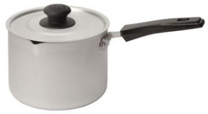 Кастрюля-ковш 1,0л мет/кр, пласт/руч ТМ Калитва алюм.(1/20)