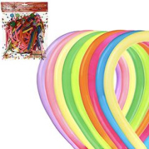 Шары воздушные для моделирования 50ши "Ассорти" латекс 135-140см (1/10/200)