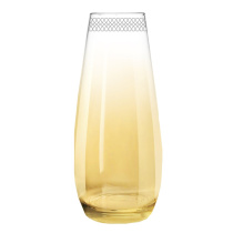 Ваза высота 28см с узором "Флирт" цвет "Янтарь" (12)